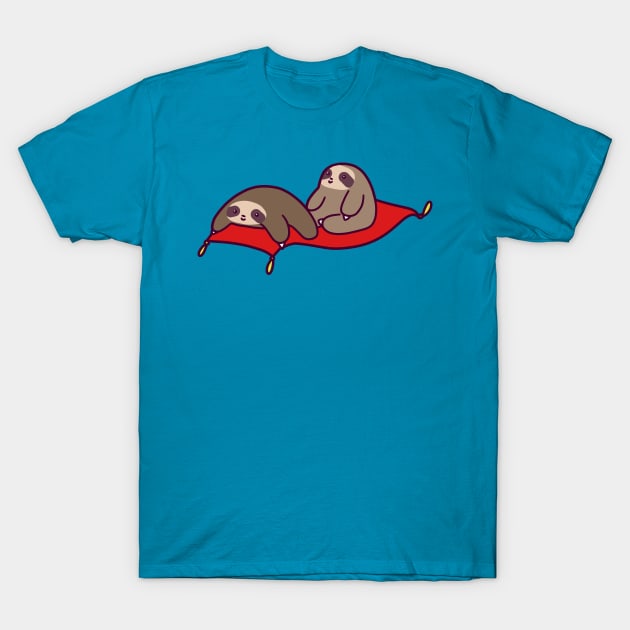 Magic Carpet Sloths T-Shirt by saradaboru